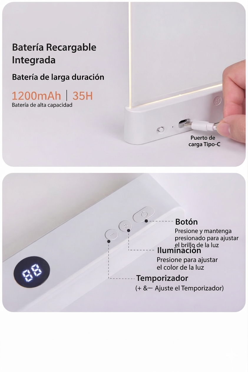 Luz de lectura portátil